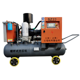 东阳县三致压缩机生产双罐移动空压机SZDY22